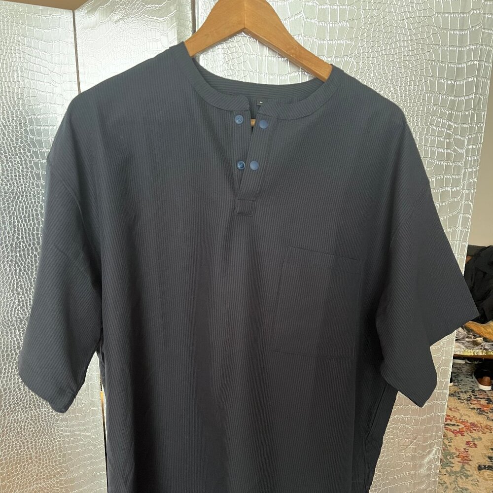 MUJI henley T-shirt for men (quick dry)